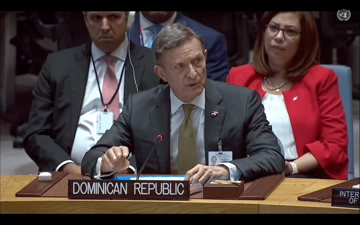 Canciller de RD pide a la ONU acelerar el despliegue de la Fuerza de Supresión de Pandillas en Haití