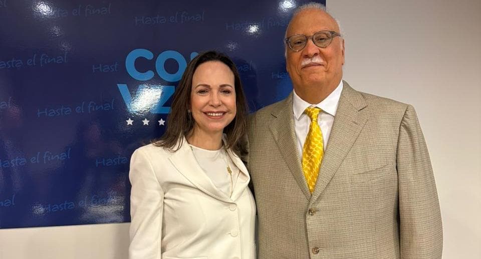 María Corina Machado recibe respaldo de la Democracia Cristiana con miras a futuras elecciones en Venezuela