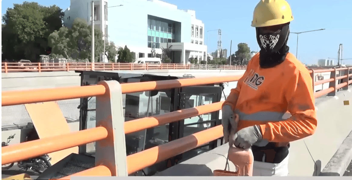 Casi listo el túnel de la avenida Luperón para su inauguración