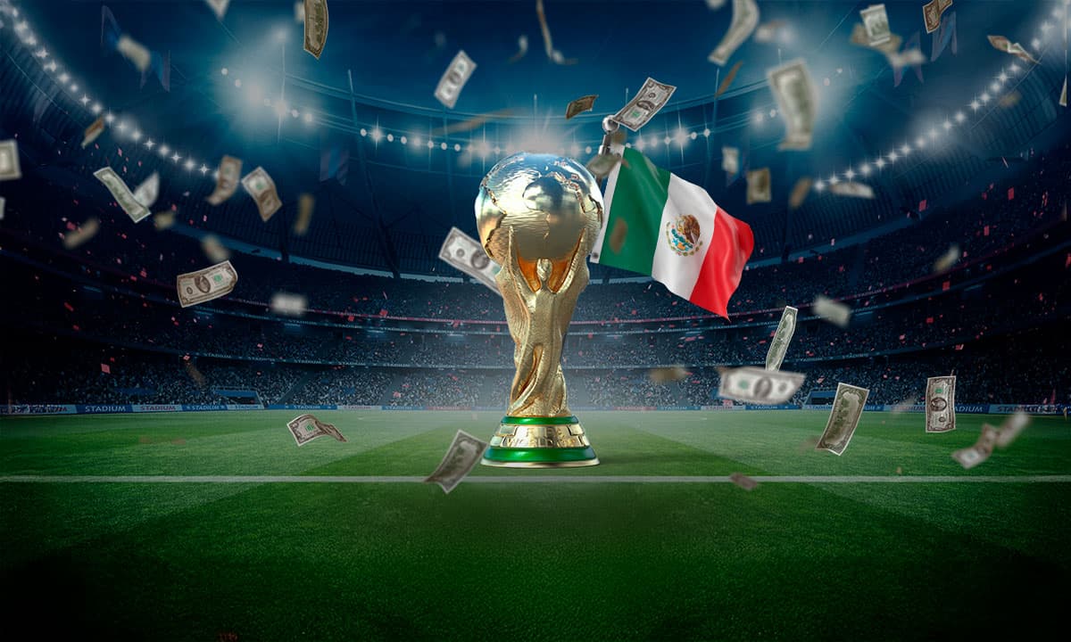 México obtuvo ganancias por valor de mas de dos mil millones de dólares con la celebracion del Mundial de Futbol 2026