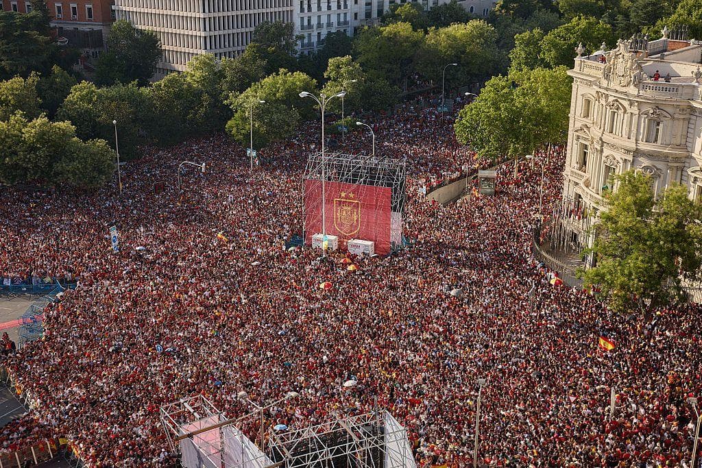 Dos millones de personas celebraron en Madrid la corona alcanzada por la selección de España en el Mundial