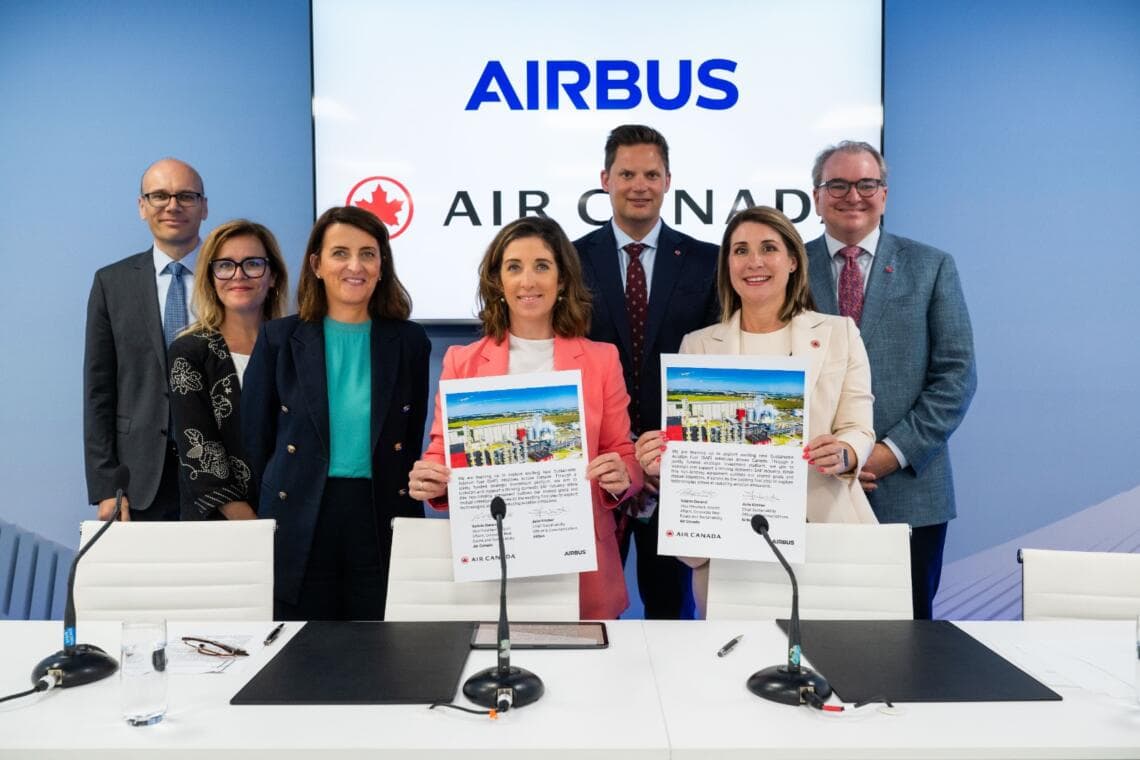 Air Canada y Airbus se unen para acelerar la adopción de combustible sostenible